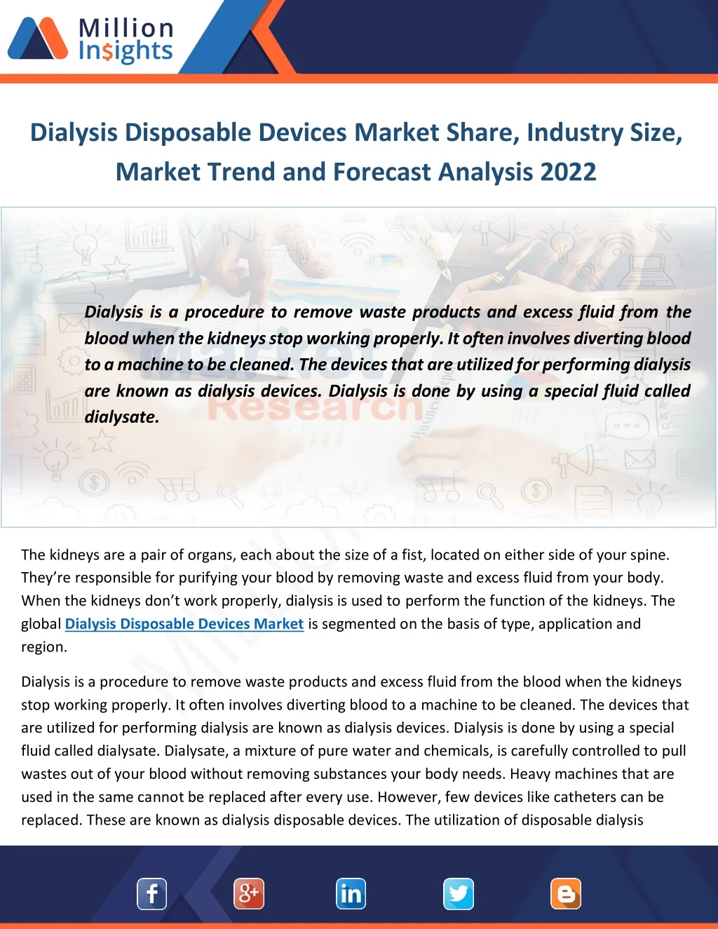 dialysis disposable devices market share industry