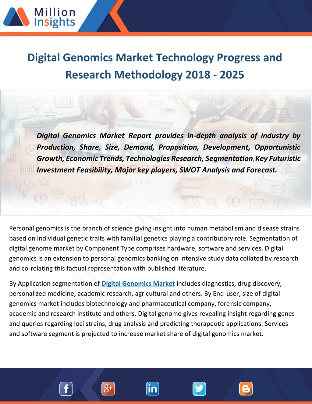 digital genomics market technology progress