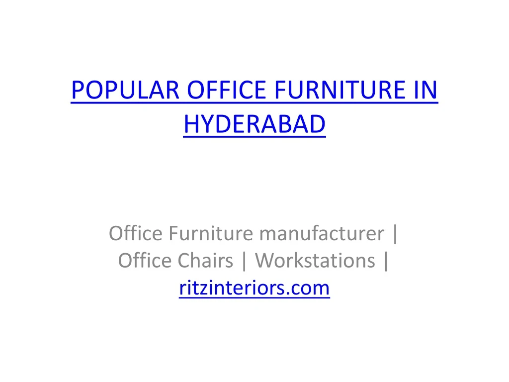 popular office furniture in hyderabad