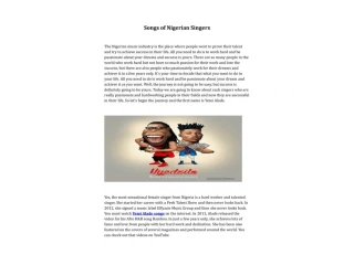 Songs of Nigerian Singers - slide 1