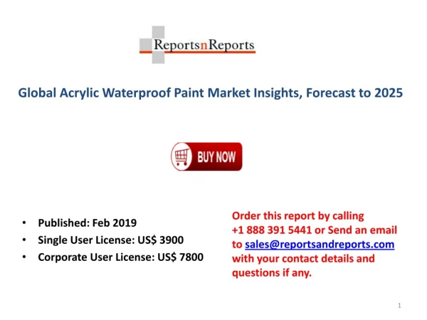 Global Acrylic Waterproof Paint Market Analysis by Professional Reviews and Opinions 2025