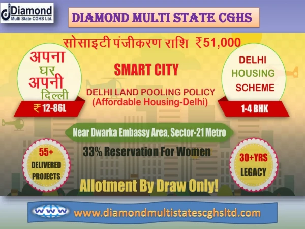 Diamond Multi State CGHS is offering Impressive Property with Good Facilities