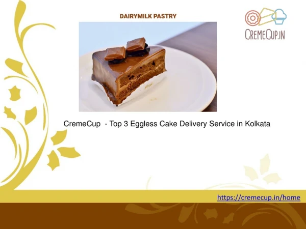 CremeCup - Top 3 Eggless Cake Delivery Service in Kolkata