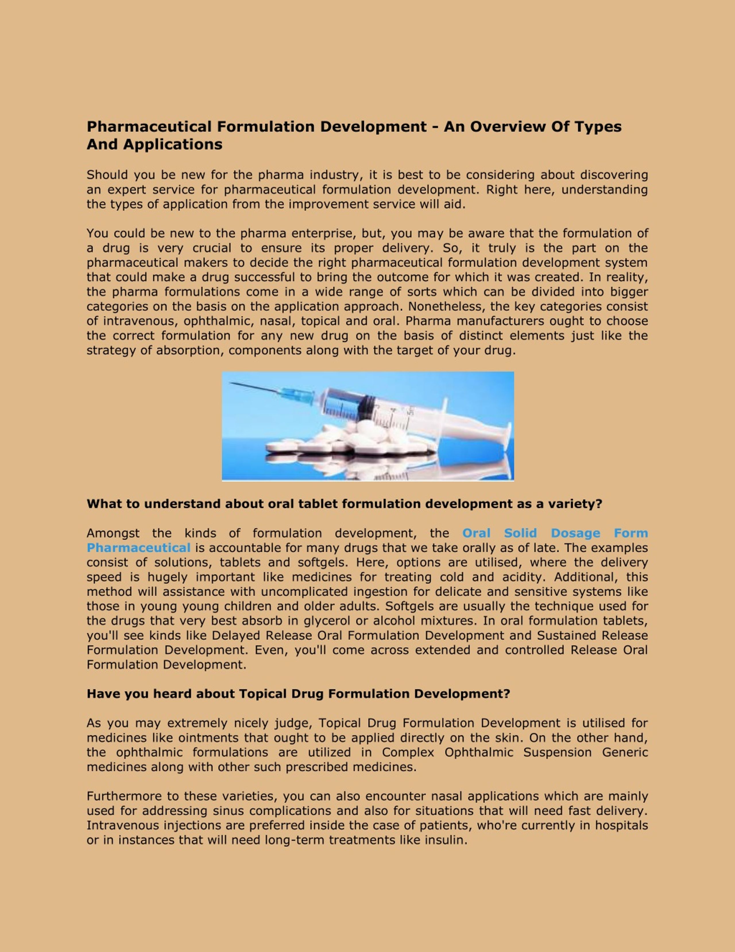 PPT - Oral Solid Dosage Form Pharmaceutical PowerPoint Presentation ...