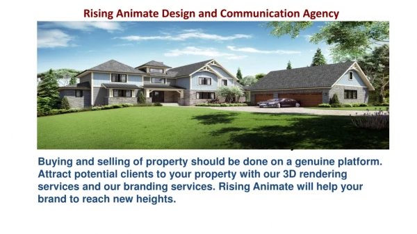 3d Rendering Services by Rising Animate
