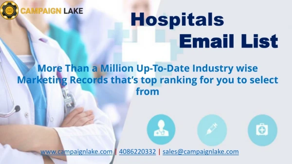 Hospitals Email List PPT