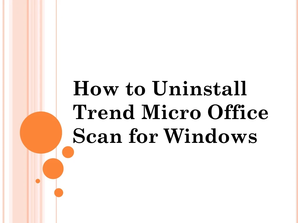how to uninstall trend micro office scan
