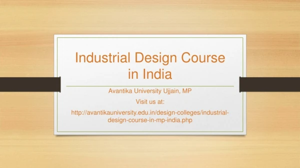 Industrial Design Course in India - Avantika University Ujjain, MP