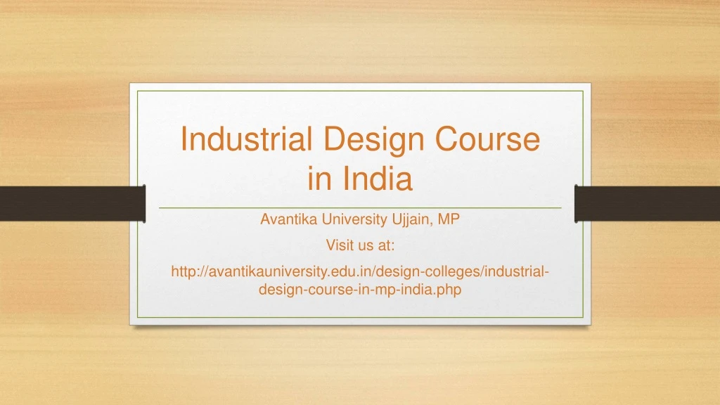 industrial design course in i ndia