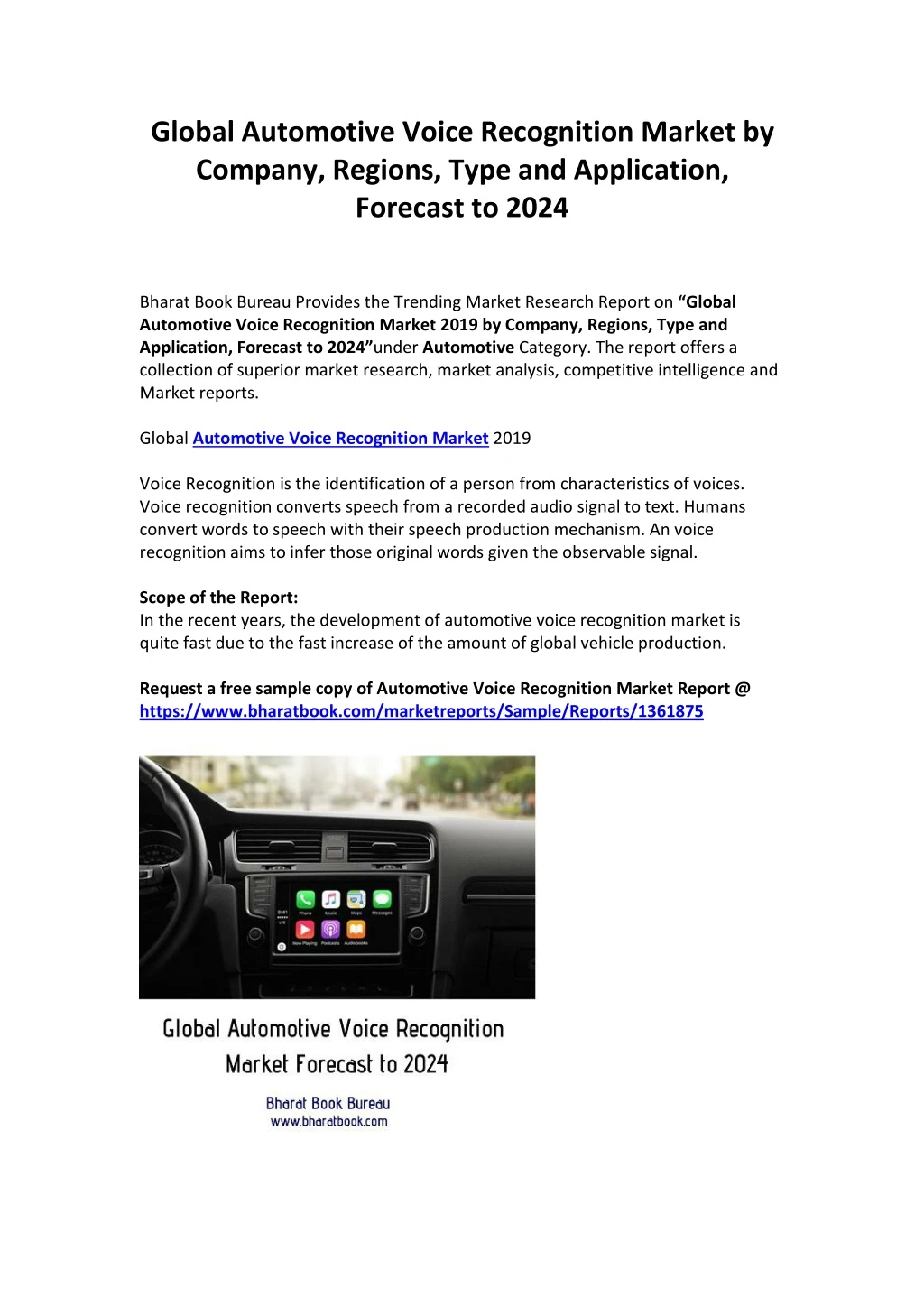 global automotive voice recognition market