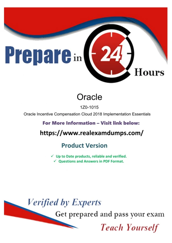 Download Oracle 1z0-1015 Questions Realexamdumps.com