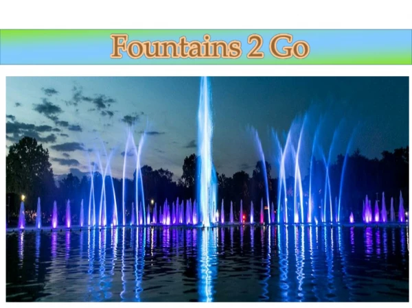 Floating lake fountain
