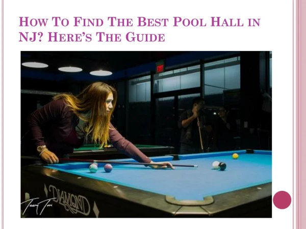 Best Pool Hall in NJ