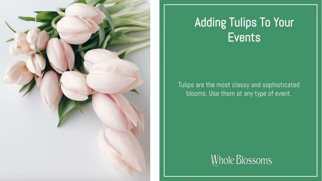 adding tulips to your events