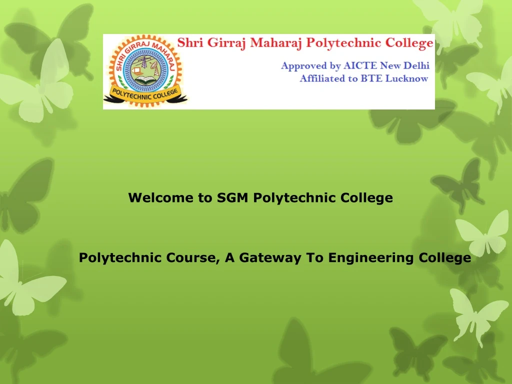 welcome to sgm polytechnic college