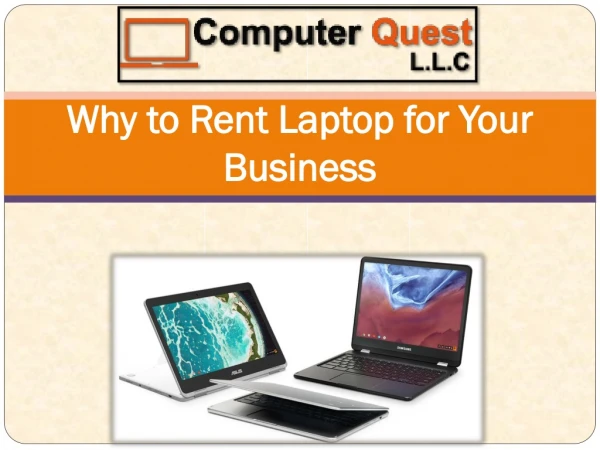 Why to Rent Laptop for Your Business