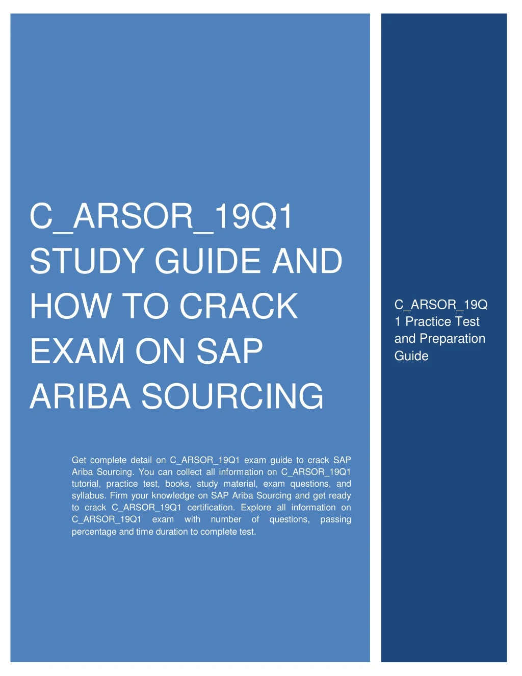 c arsor 19q1 study guide and how to crack exam