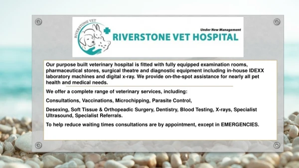 Riverstone Veterinary Hospital - Riverstonevets