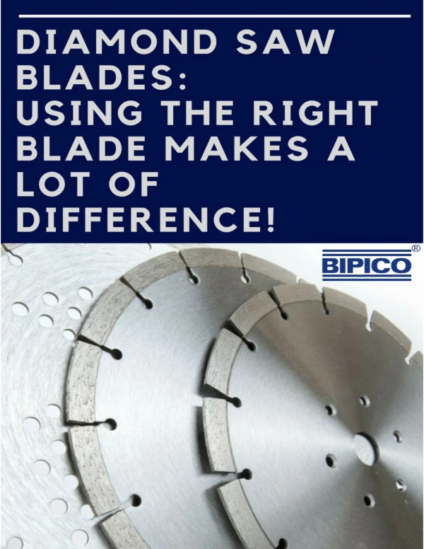 How To Choose The Right Diamond Saw Blade?