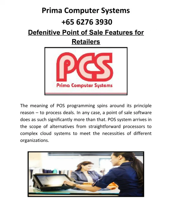 Features that make Point of Sale (POS) Software useful for Retailers