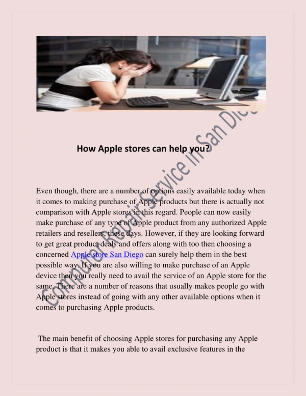 How Apple stores can help you?