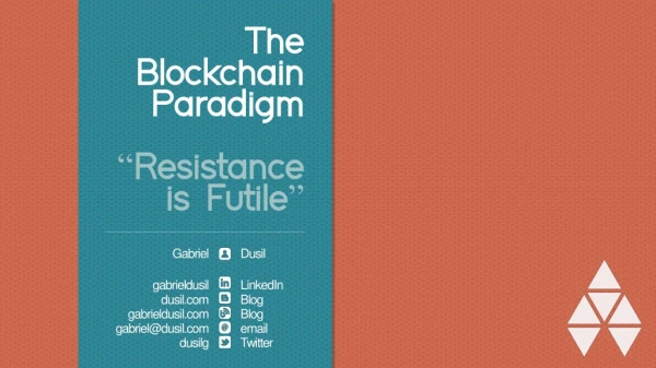 Adel ▲ The Blockchain Paradigm ▲ adelphoi.io