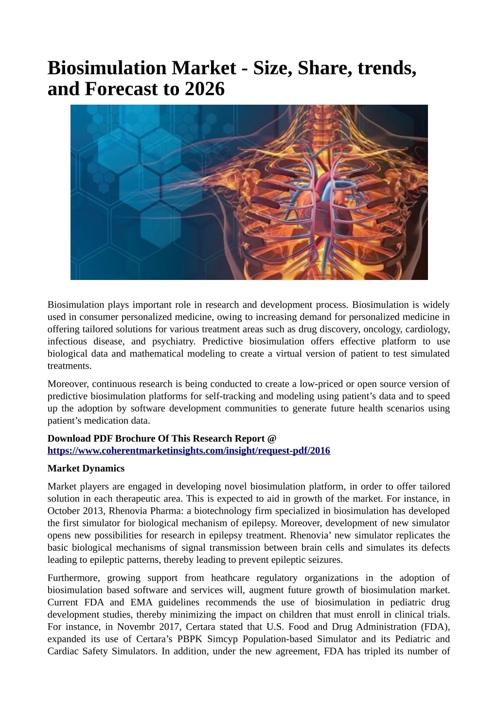 biosimulation market size share trends