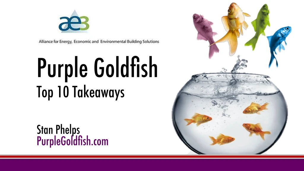 purple goldfish top 10 takeaways