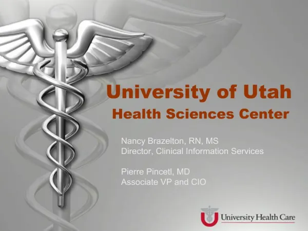 University of Utah Health Sciences Center
