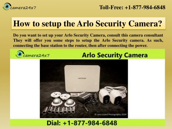 How to setup the Arlo Security Camera?
