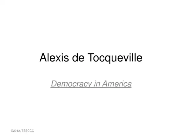 Alexis de Toquevill
