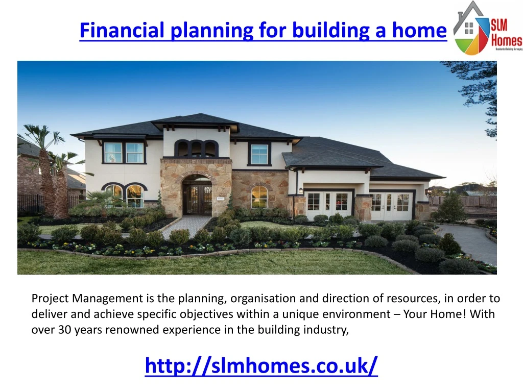 financial planning for building a home