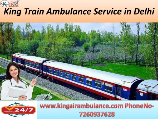 Hire Life Saving Train Ambulance Service in Delhi