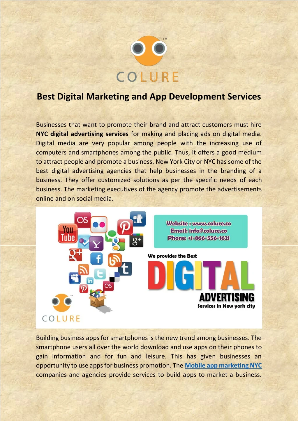 best digital marketing and app development
