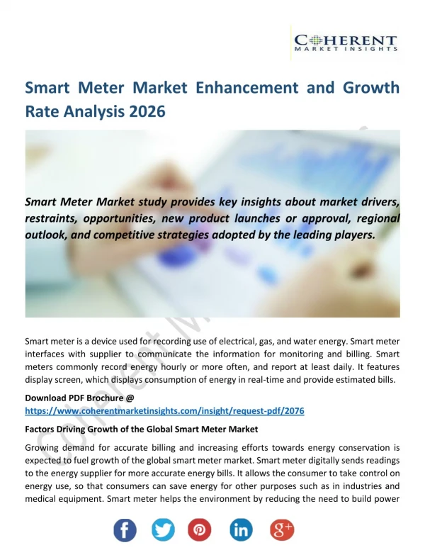 Smart Meter Market Segmentation, Application, Technology & Analysis Report