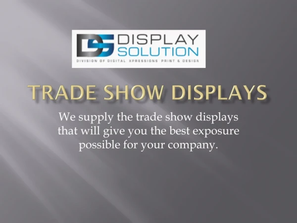 Trade Show Displays | Flat Cost Design Ideas | Display Solution