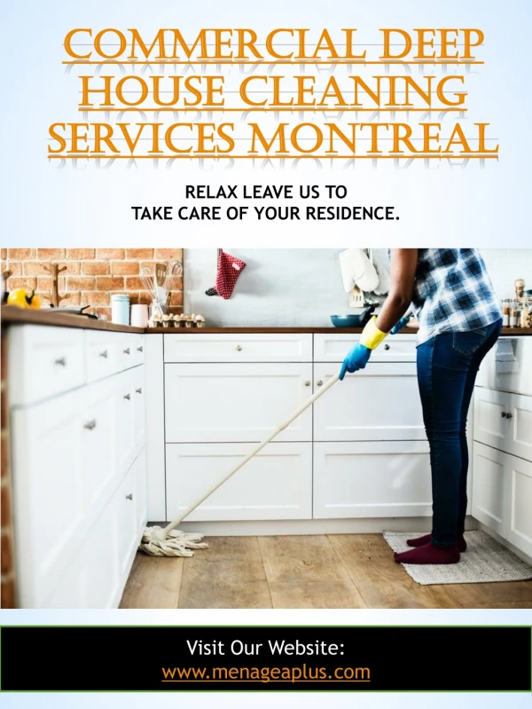 Commercial Deep House Cleaning Services Montreal