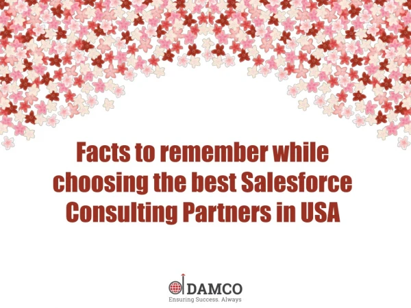 Facts to Remember while choosing the best Salesforce Consulting Partners in USA