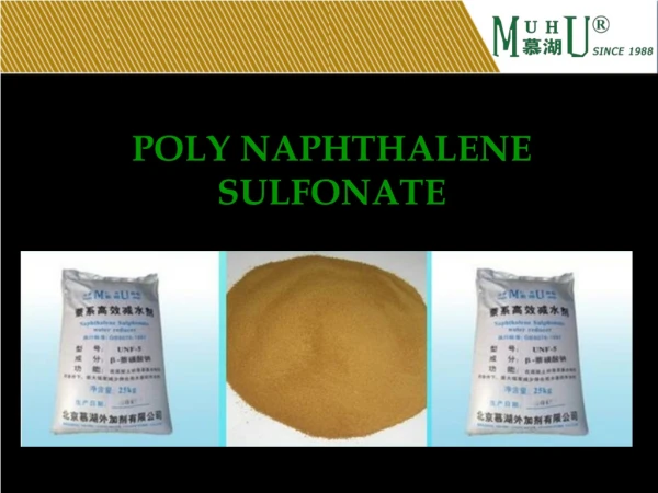 poly naphthalene sulfonate