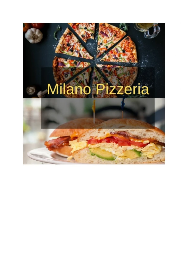 Order Food Online From Milano Pizzeria In Haderslev