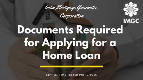 Documents Required for Applying for a Home Loan