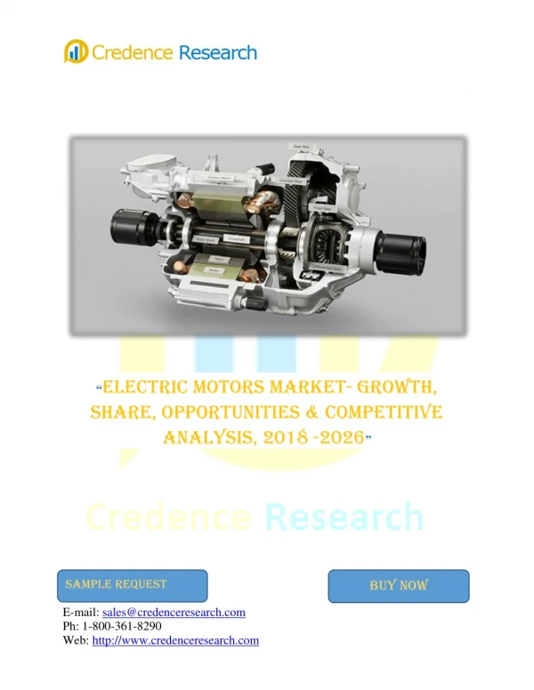 The Global Electric Motors Market to Reach US $135 Bn by 2022