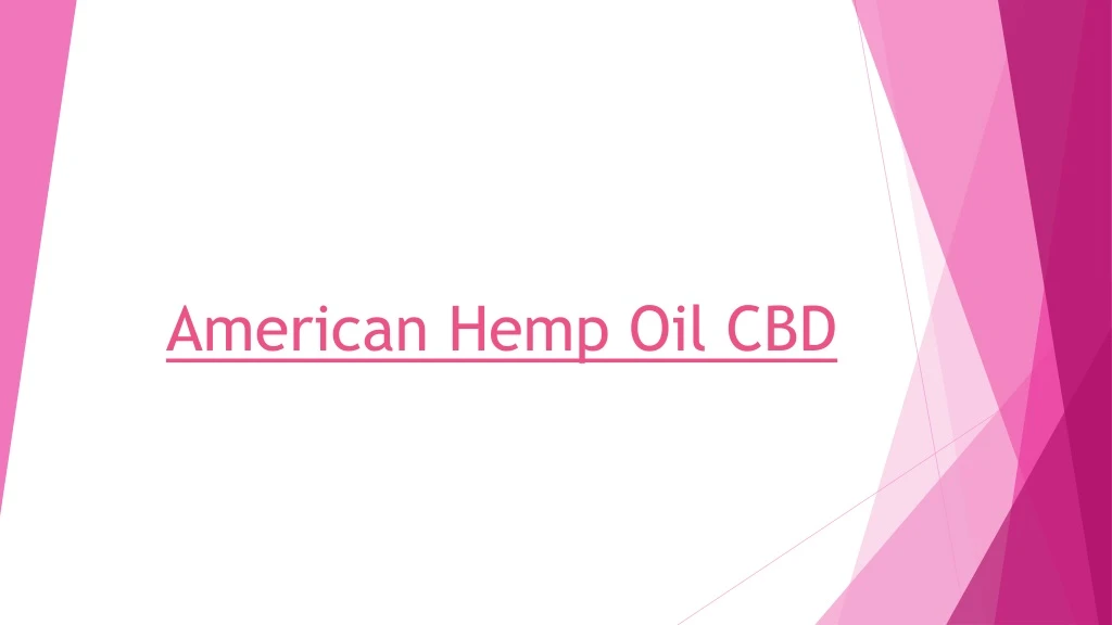 american hemp oil cbd