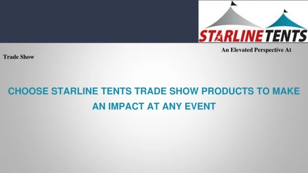 Trade show tents