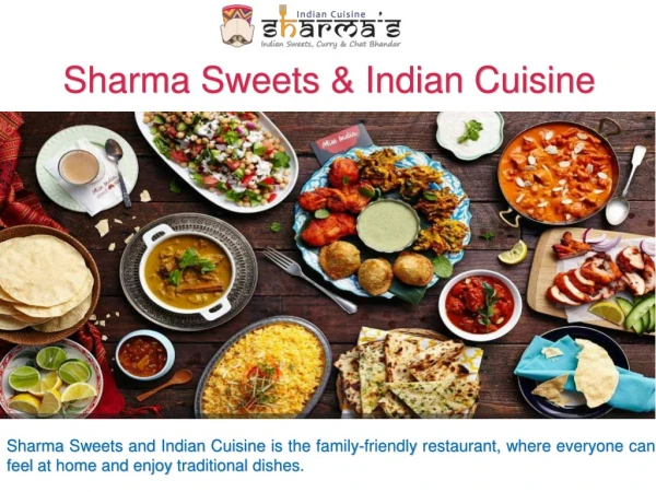 Buy Indian Food Online at Sharma Sweets & Indian Cuisine