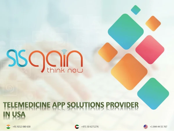 Get Telemedicine App solutions provider near you in USA | SISGAIN