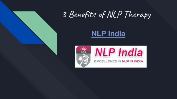 3 Benefits of NLP Therapy