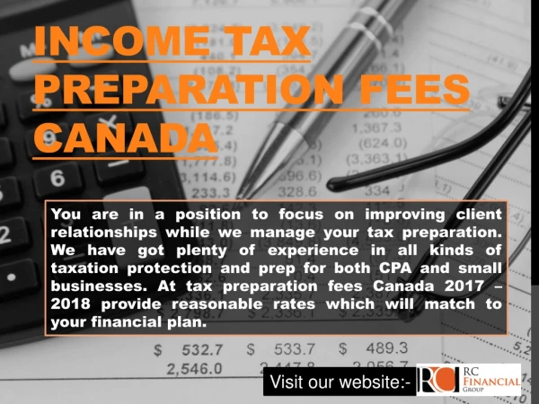 Income Tax Preparation Fees Canada