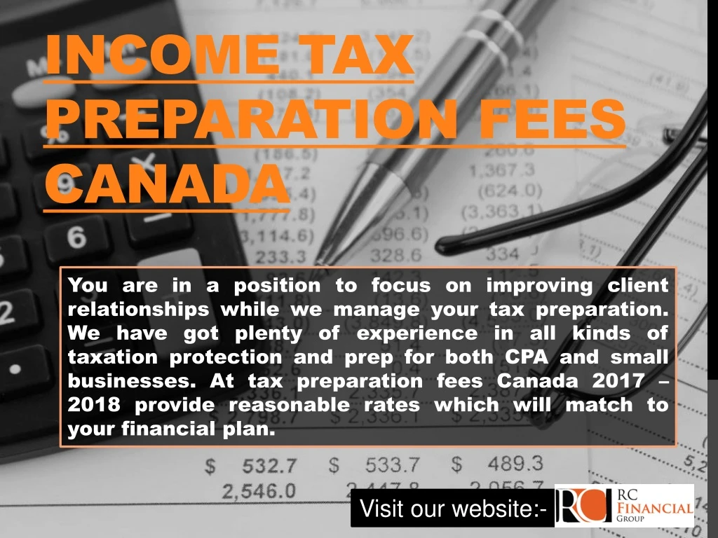 income tax preparation fees canada