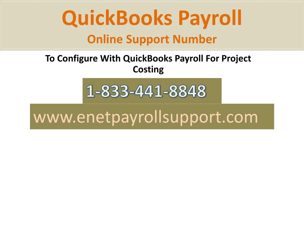 quickbooks payroll online support number